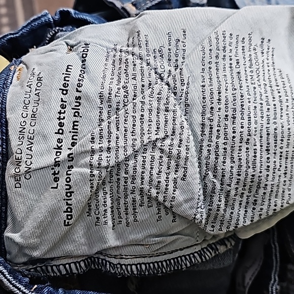 🌞H&M Regular Waist Flared Blue Jeans 15" Waist - Picture 6 of 7